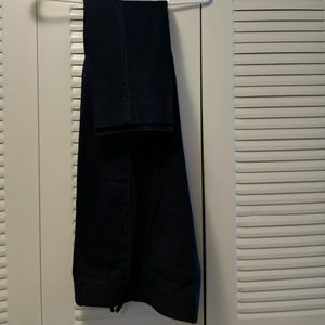 97% cotton True Straight navy pants